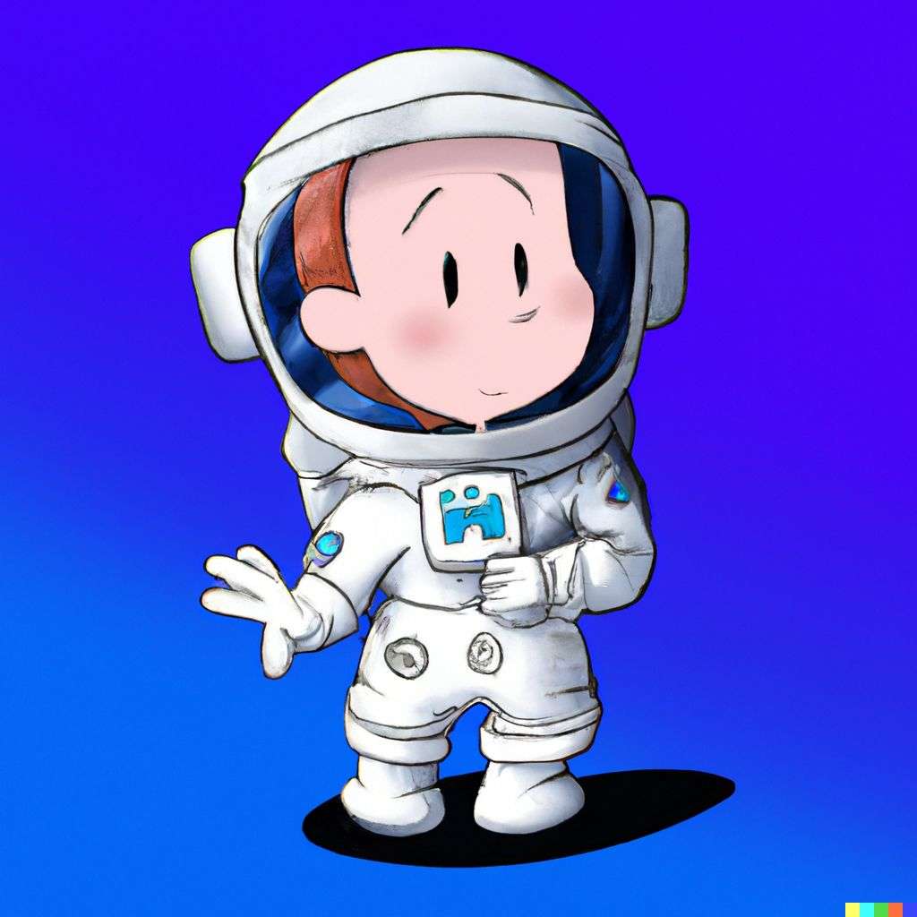 an astronaut, Disney character